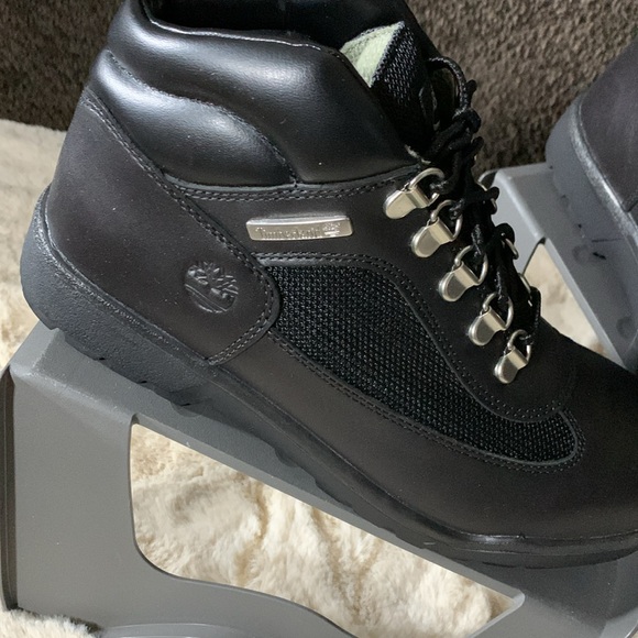 Timberland "Beef n Broccoli" Field Boot SZ 6. Black and wheat  nubuck no tags - Picture 2 of 8